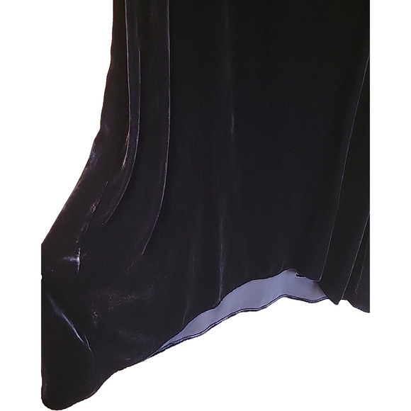 Silk Velvet Tank Dress Whimsigoth Fairy Grunge Blue Purple Shimmer 90s Size XS - Picture 3 of 7